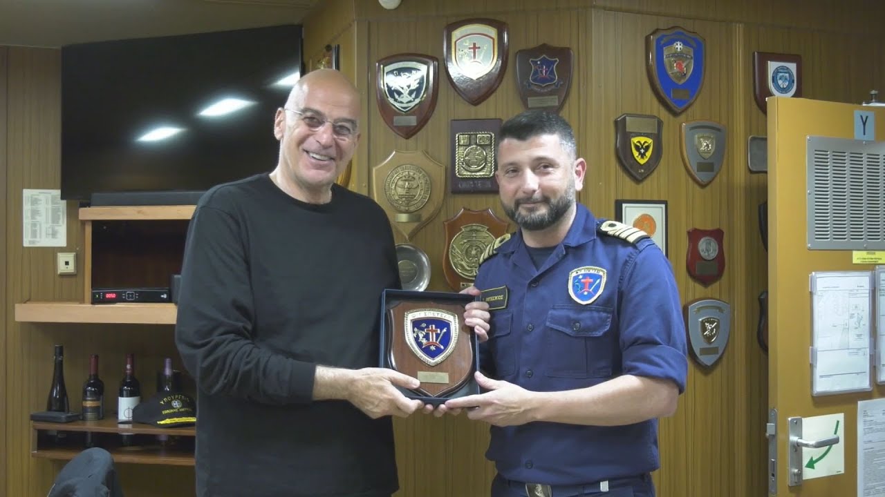 Ο Υπουργός Εθνικής Άμυνας Νίκος Δένδιας στην άσκηση «ΚΑΤΑΙΓΙΣ 24»