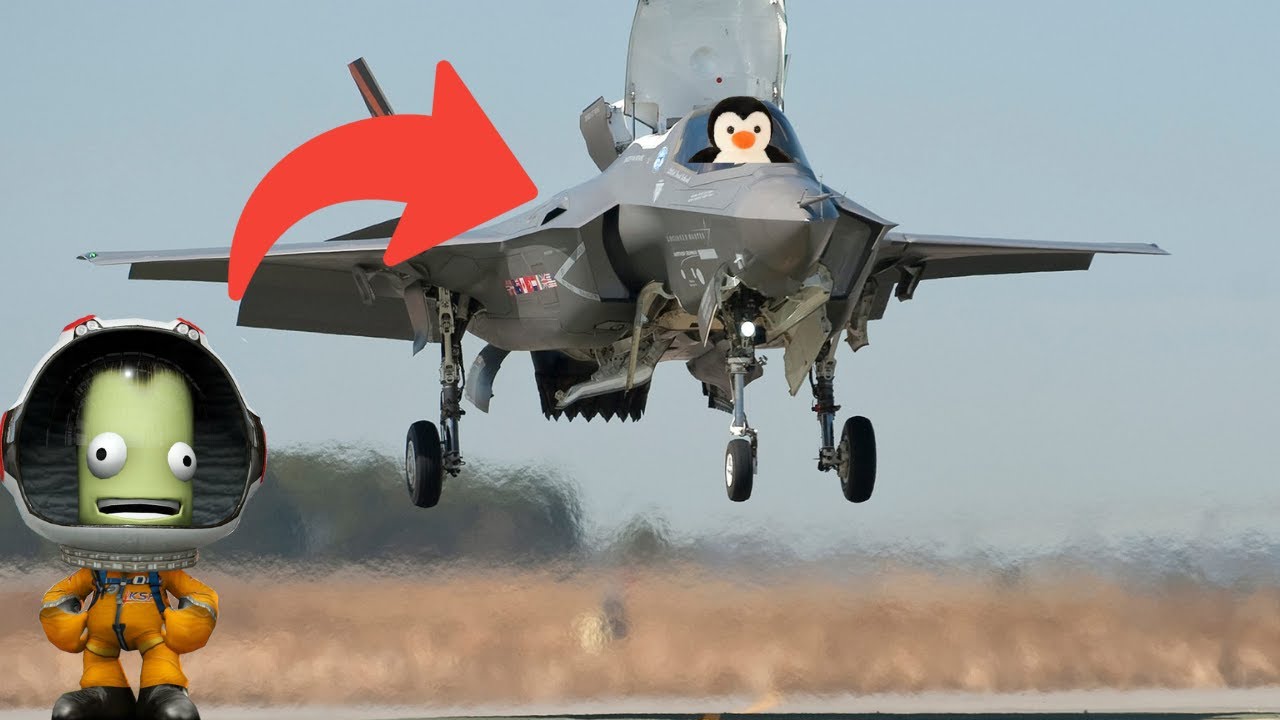 Fiz um F 35 no Kerbal