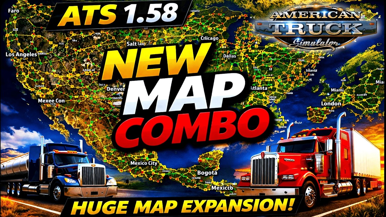 ATS 1.58 New Map Combo | Full Map Experience | ATS 1.58 Ultimate New Map Combo