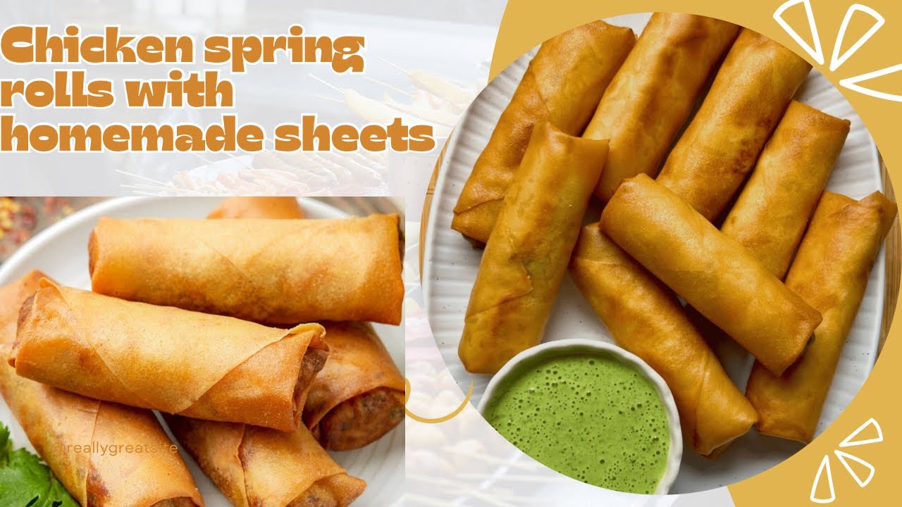 Ramzan special chicken spring roll with homemade sheets / spring roll recipe @irfanakitchendiary