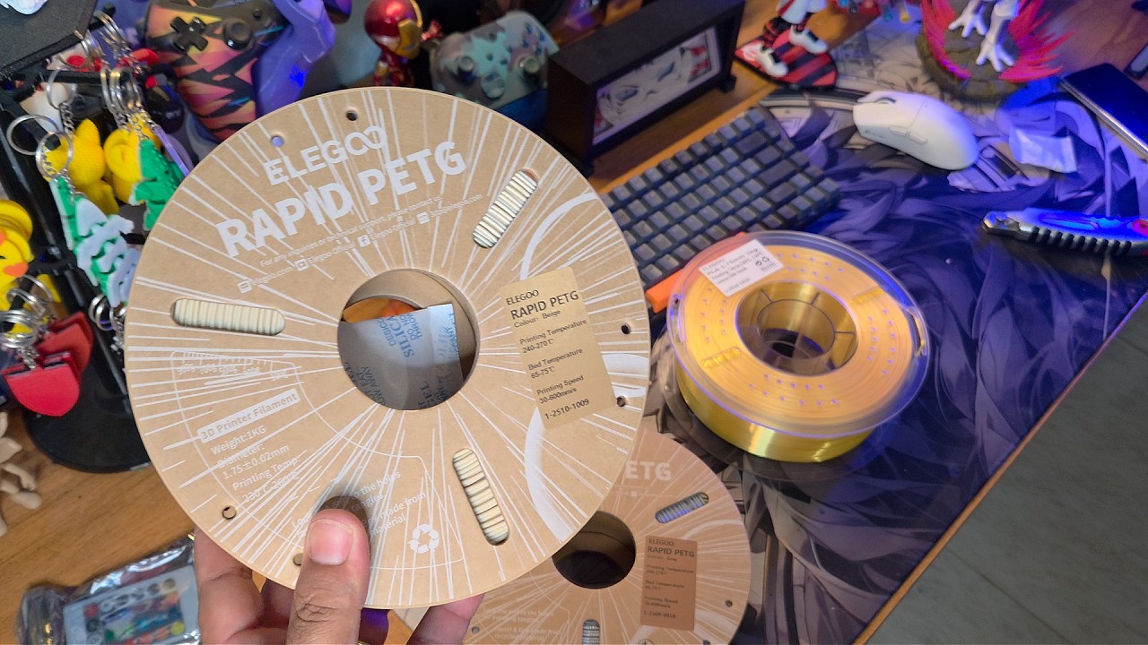 ELEGOO PETG E SILK - O FILAMENTO CUSTO BENEFICIO DO ALIEXPRESS