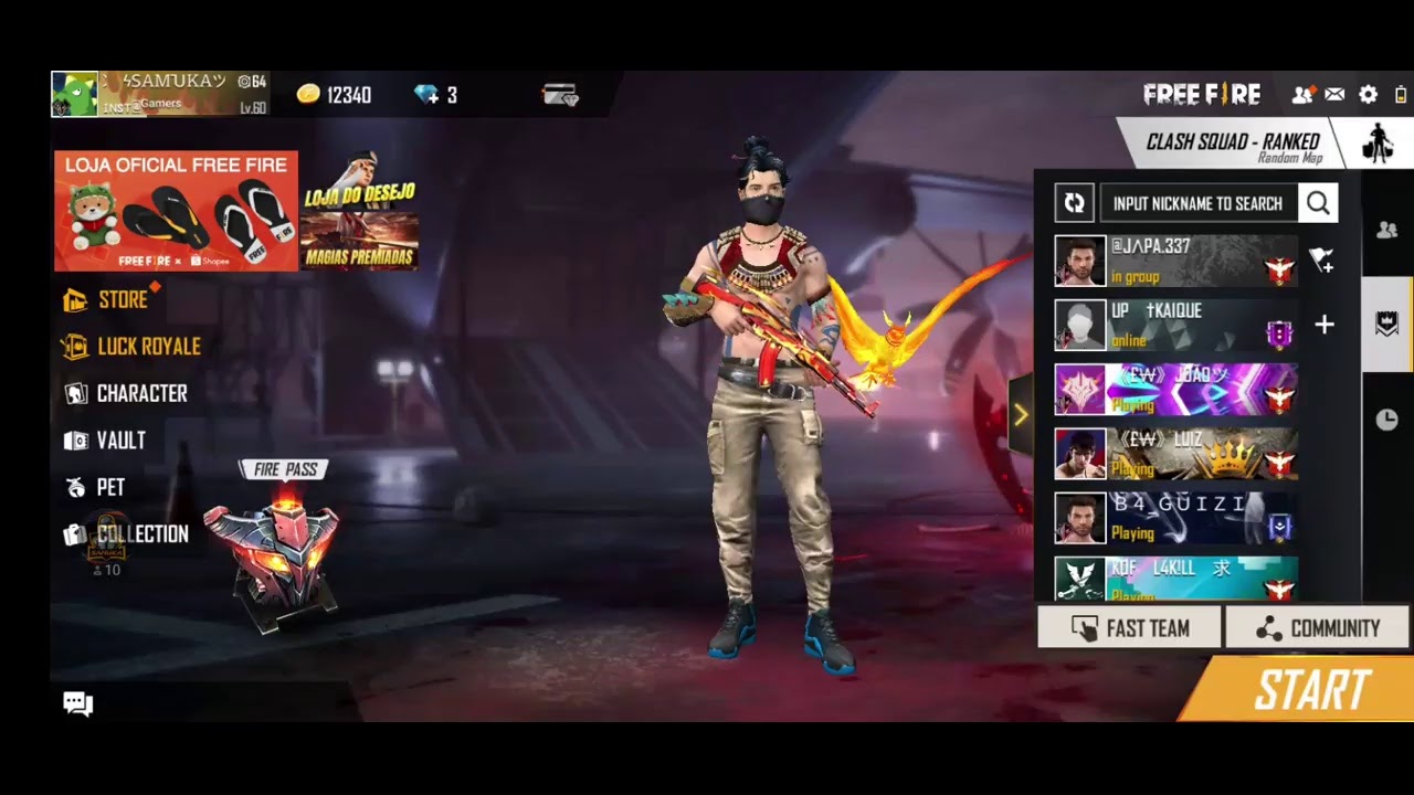 🔥LIVE DE FREE FIRE🔥JOGANDO COM INSCRITOS