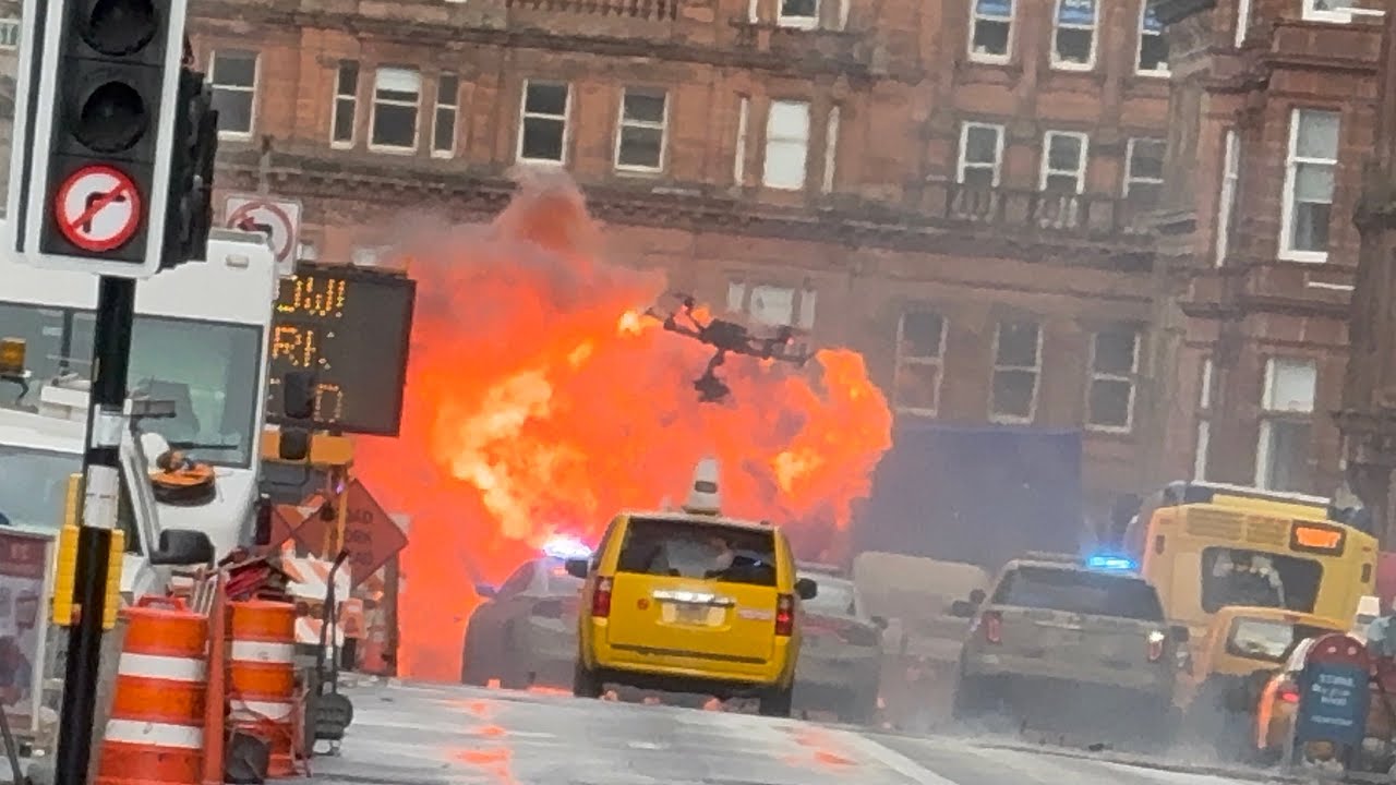 🔥Huge Explosions 💥at the Set Of MARVEL Spider-Man4: Brand New Day Filming in Glasgow| Tom Holland