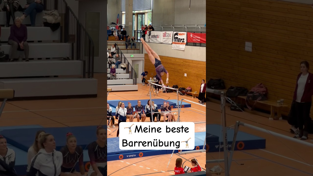 Meine beste Barren&uuml;bung🤸🏼 Wie findet ihr sie? #turnen #gymnastics #gymnasticsmotivation #barren