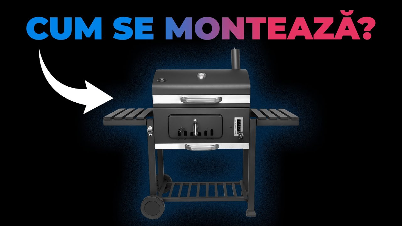 Cum se montează Grătarul pe Cărbuni Mr. Grill XL – Simplu și Rapid 🍖