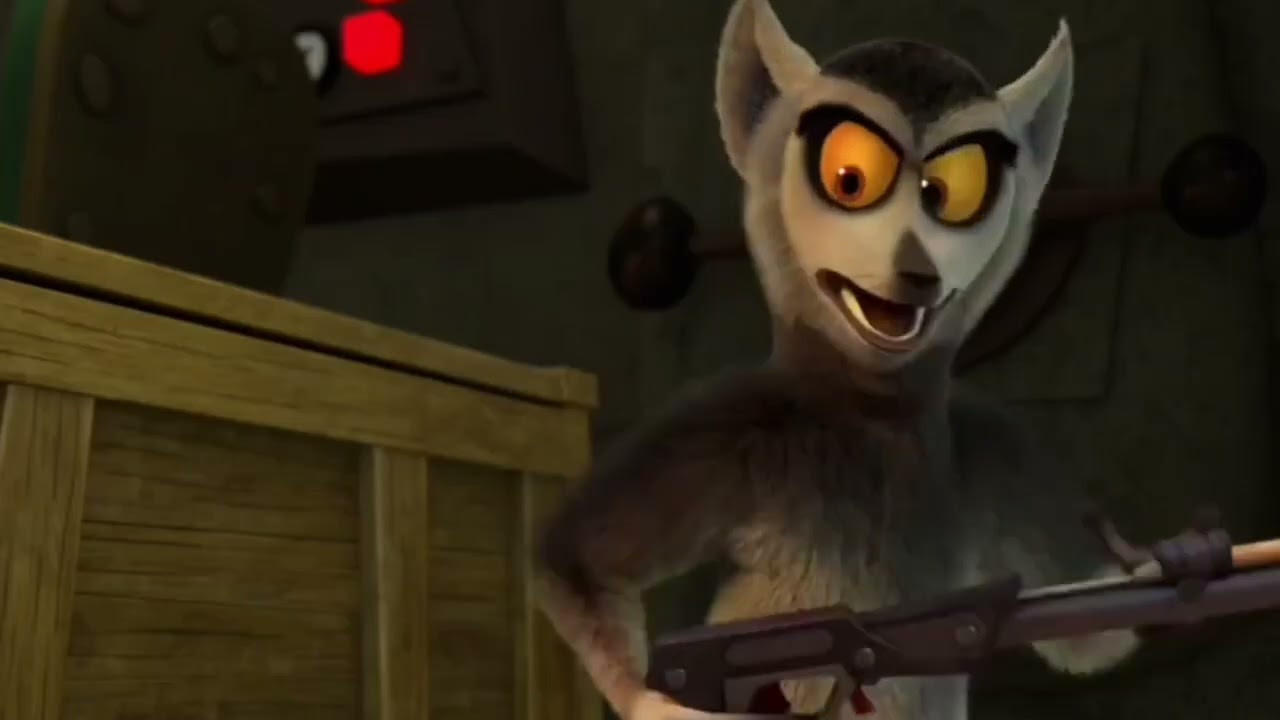 King Julien becomes a hero