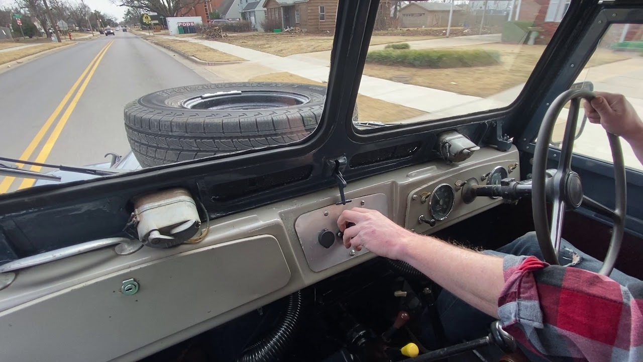 1964 Austin Gipsy SWB RHD driving video from interior