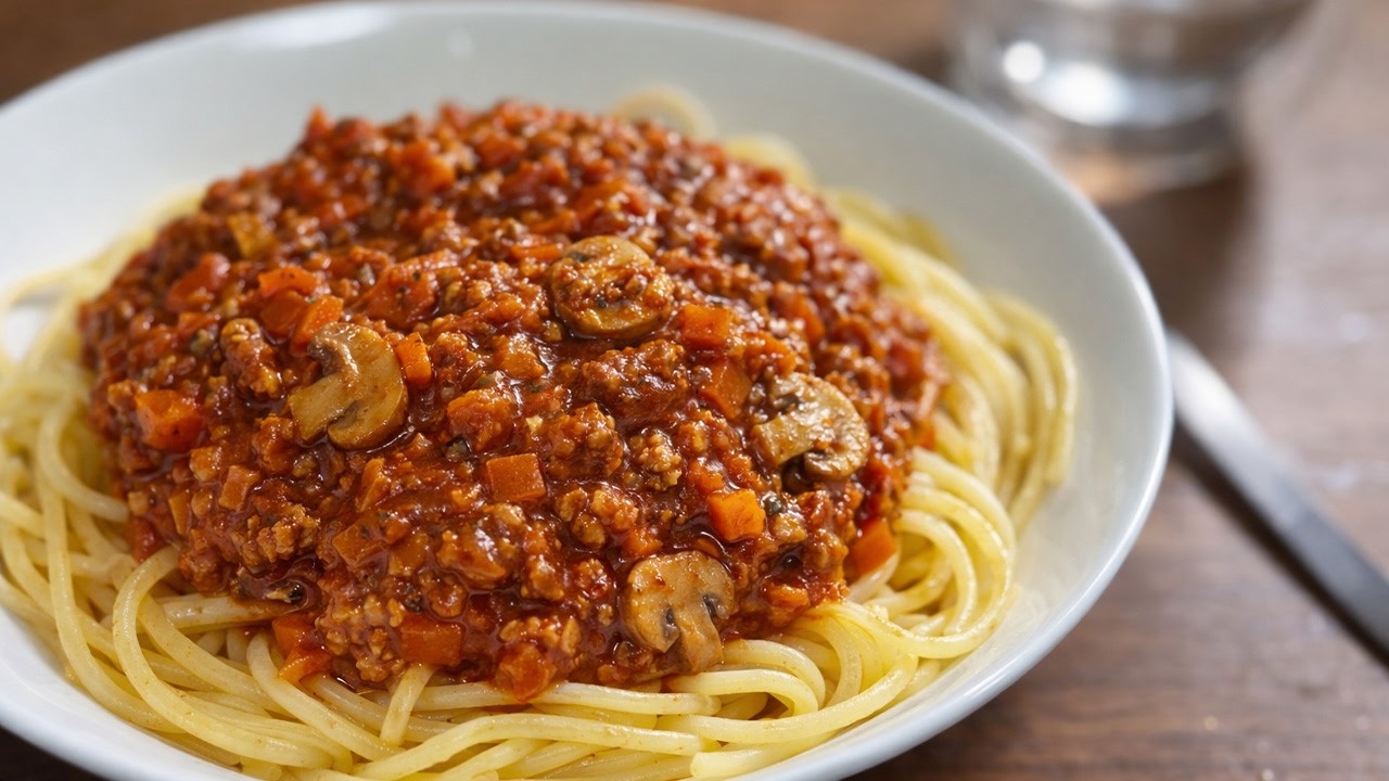 パスタの定番。ミートソースパスタ