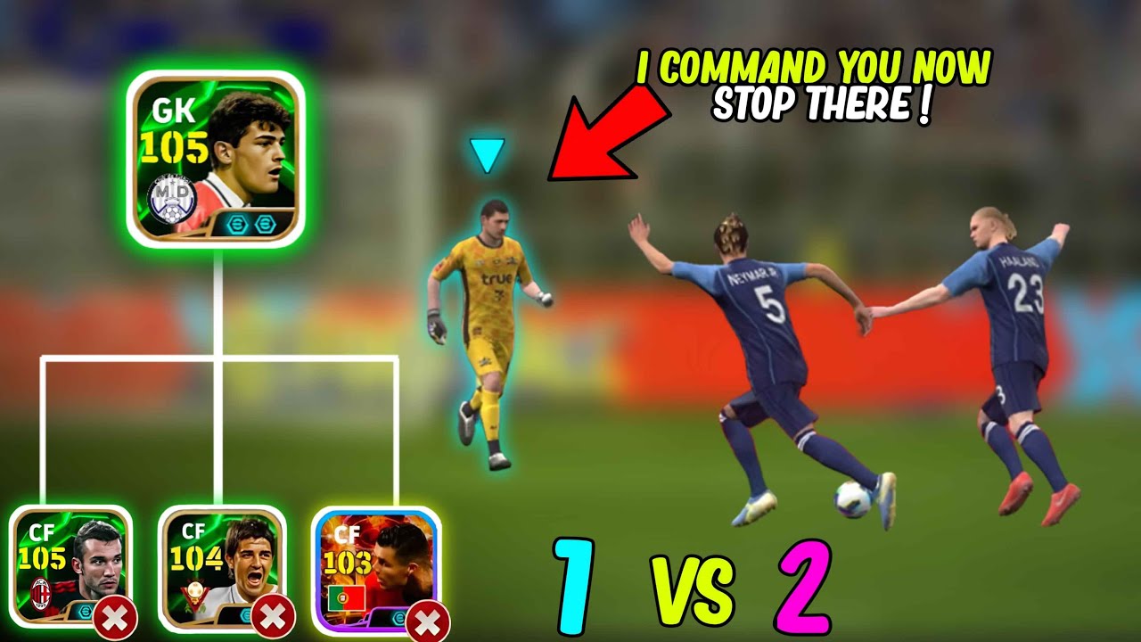 The goat of all goalkeepers🔥 epic cassillas review -crazy saves Efootball 25 mobi