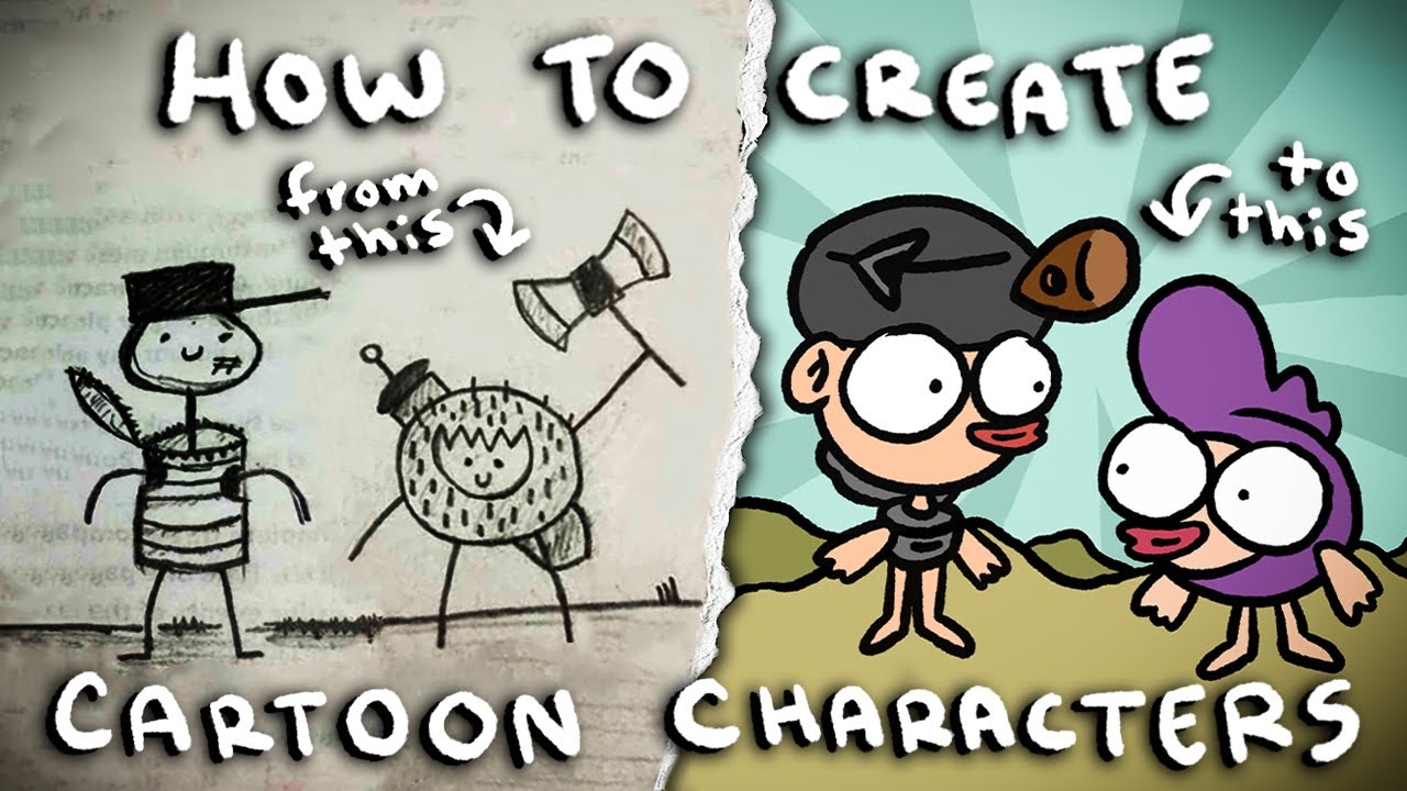 HOW TO CREATE YOUR OWN CARTOON CHARACTERS!! - Beginners Guide