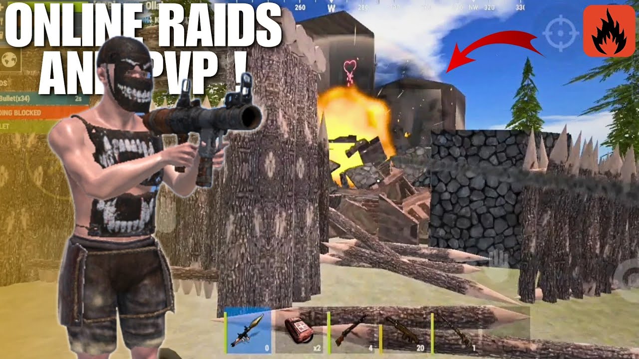 Online Raids Intense PvP & Turret Trap Base  – Oxide: Survival Island