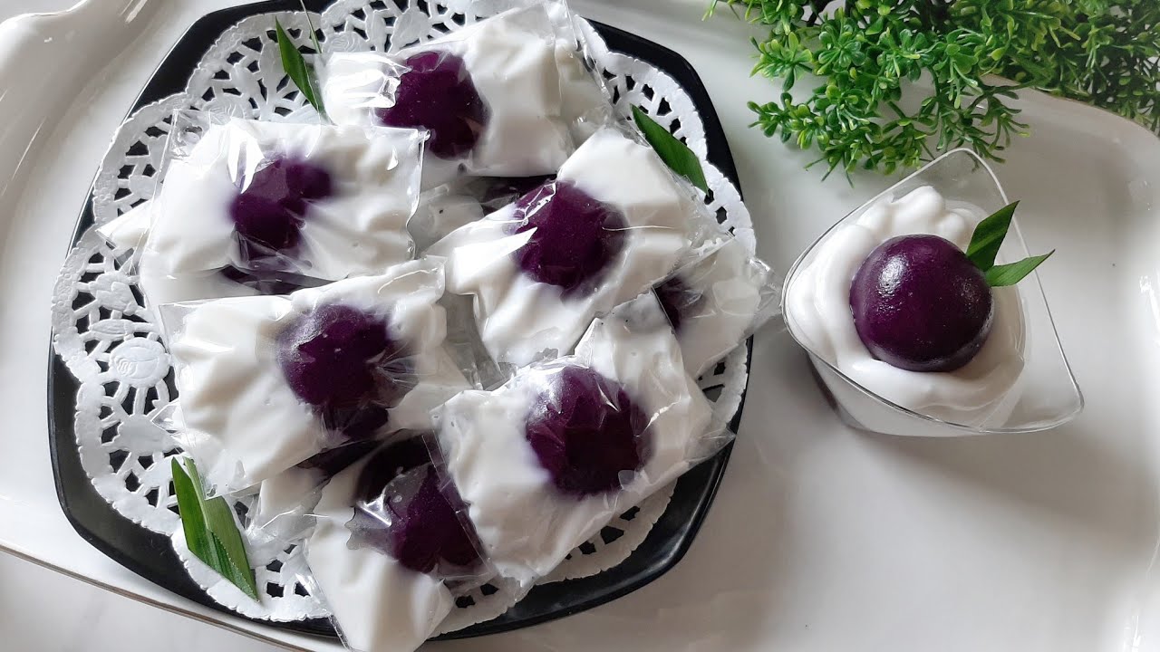 Resep Kue Putri Mandi | Kue Tradisional | Kue Putri Mandi Ubi Ungu