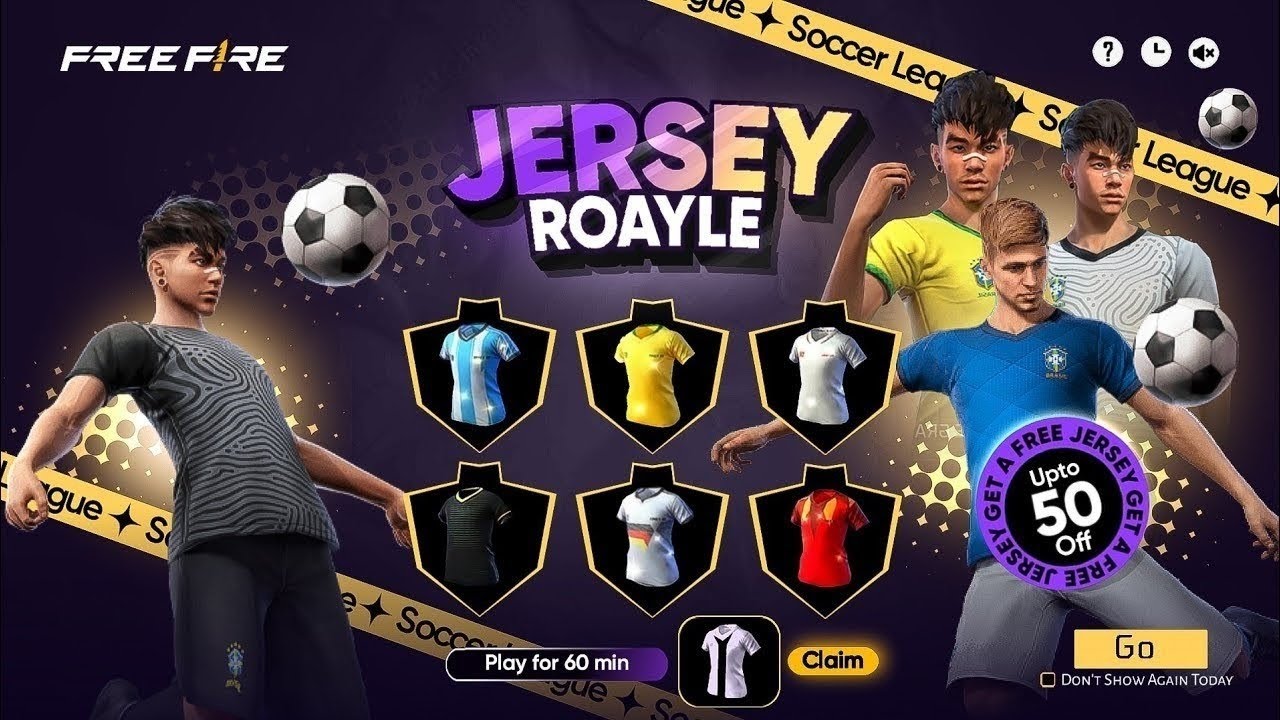 Jersey Royale Free Fire Return ⚽ FF Jersey Event Return Date | Free Fire Jersey Event | FF New Event