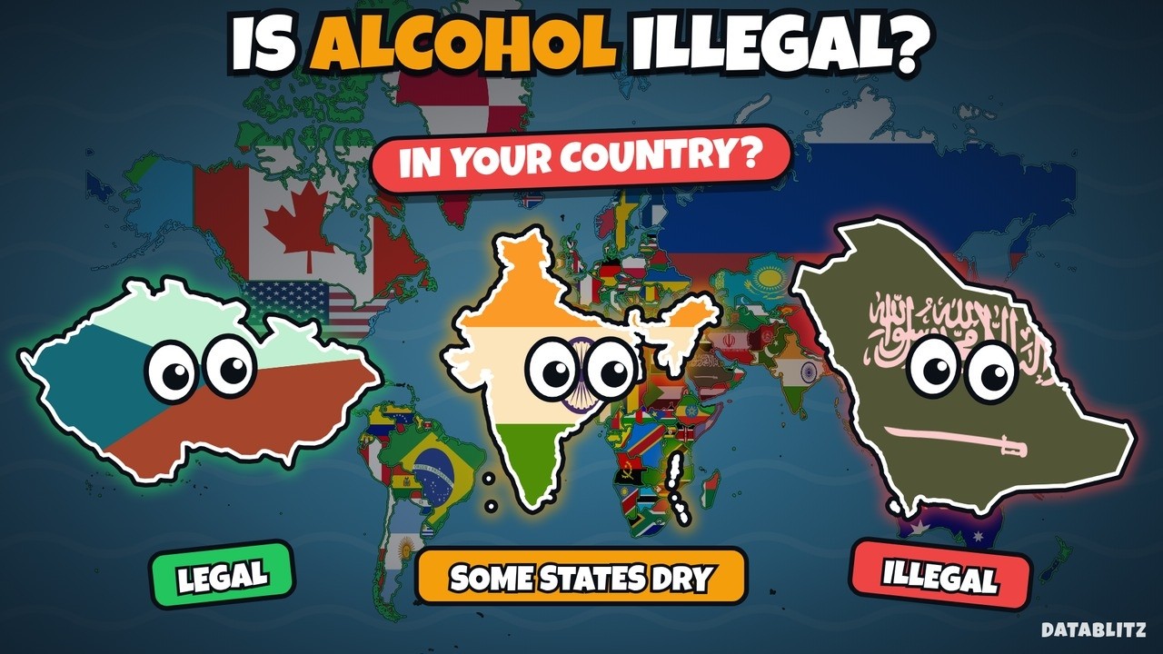 Countries Where Alcohol Is ILLEGAL (World Map 2026)