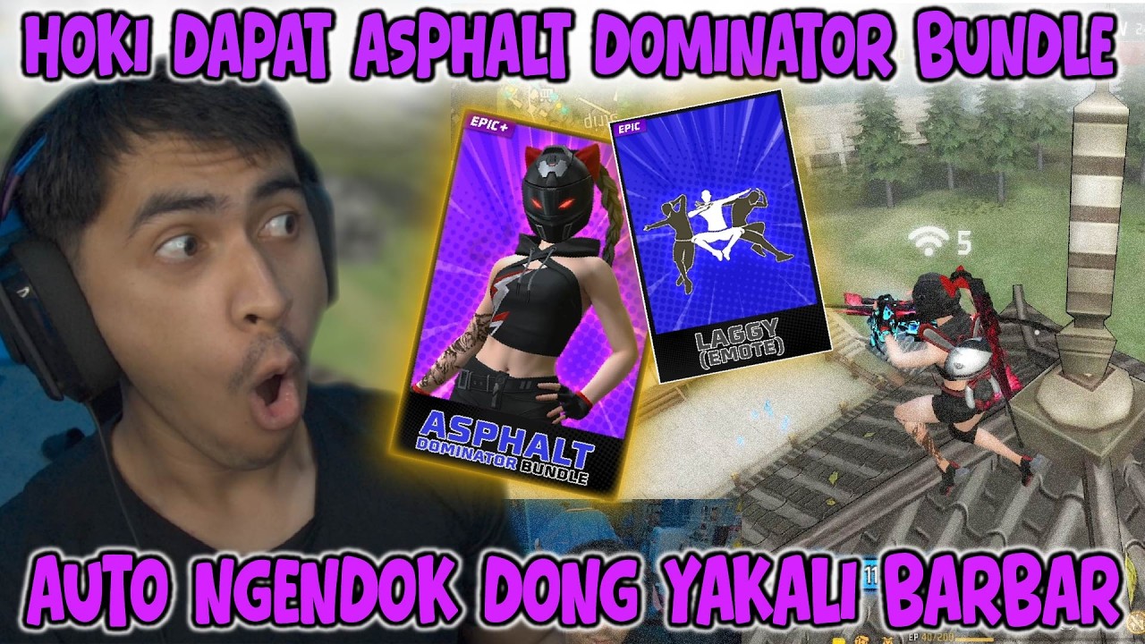 NGENDOK AUTO BOOYAH REVIEW BUNDLE ASPHALT & EMOT LAGG !! HOKI PARAH COY INI NAMANYA