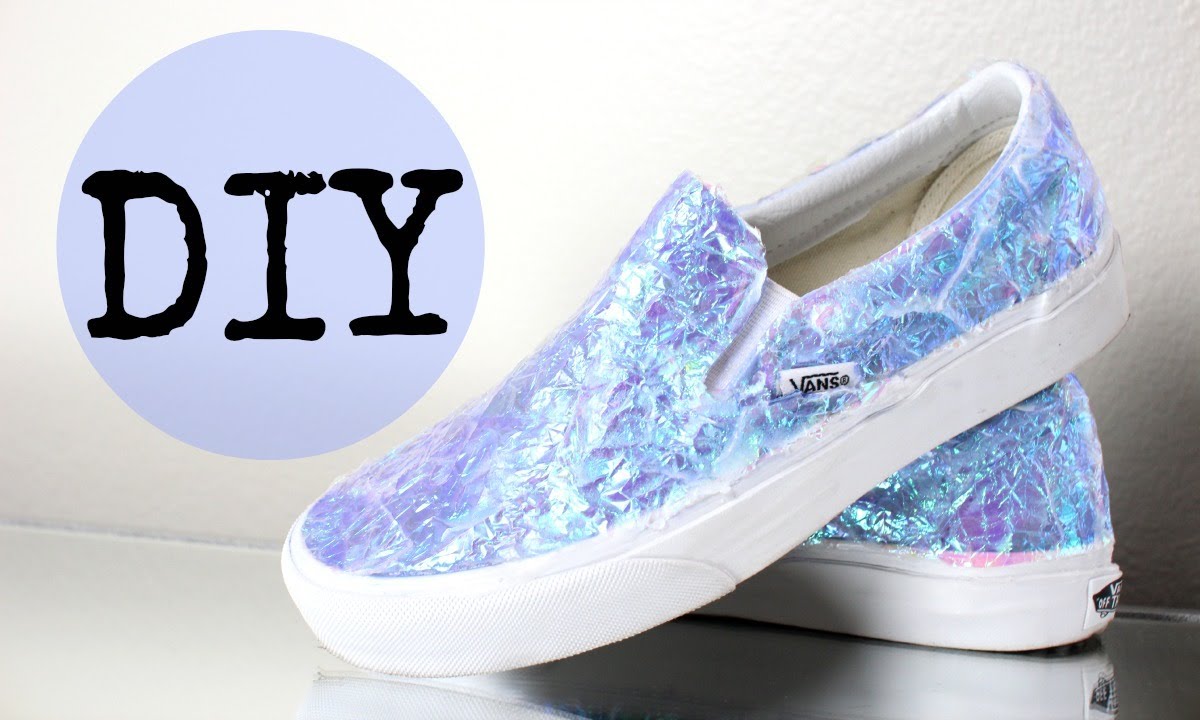 DIY Iridescent Sparkle Shoes