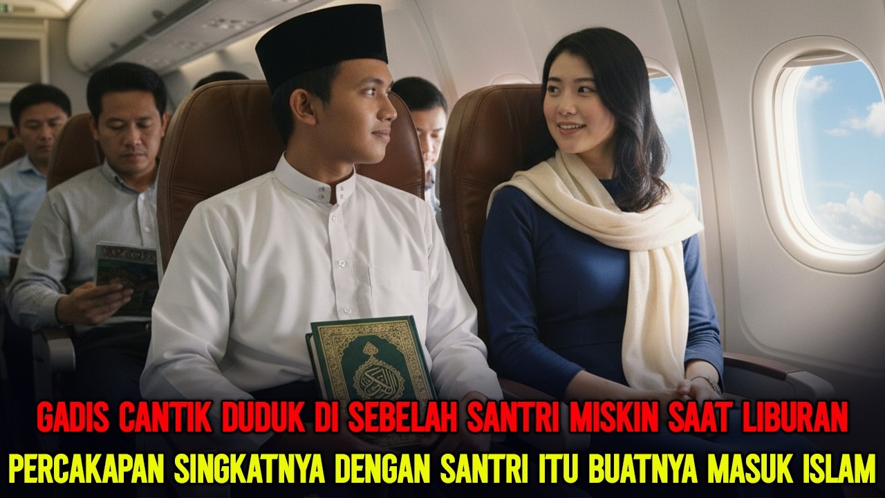 Percakapan Singkat di Pesawat, Gadis Jepang Ini Tinggalkan Jepang Demi Santri Miskin dan Masuk Islam