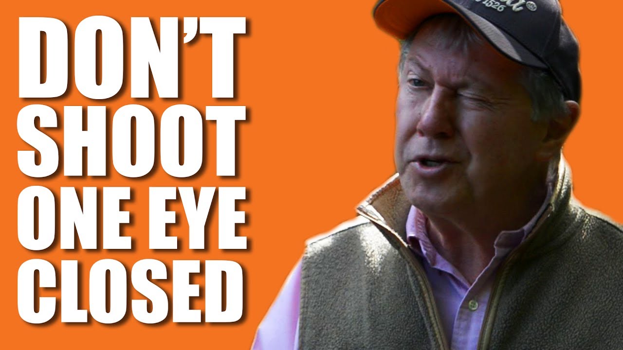Don't shoot one eye closed, says top shot
