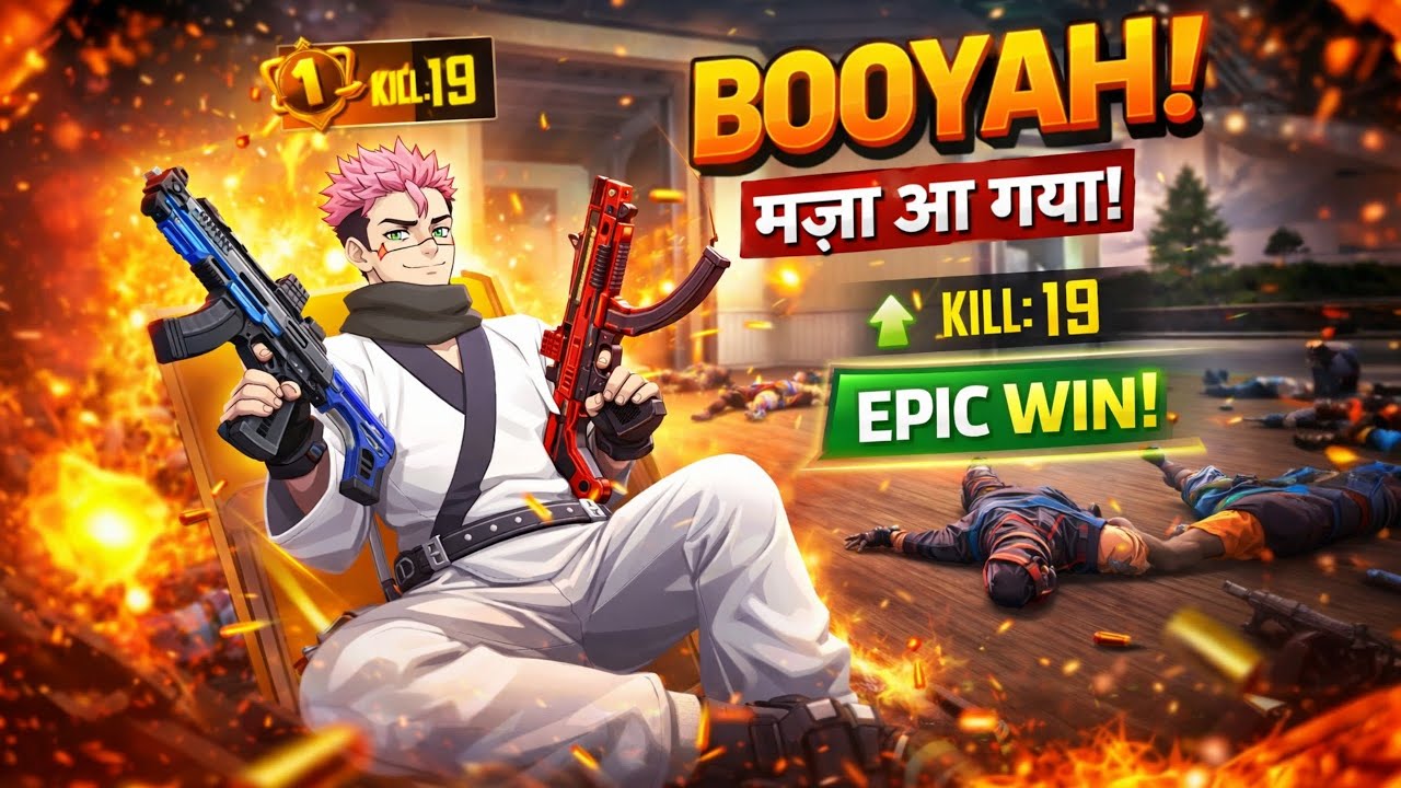 # booyah  bhai Peak me utarne me faida bahut h maza a gya bhai kill pe kill kiya bhai#sarkar gaming 