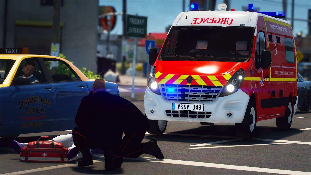 [GTA 5] VIVEZ LA DEUXIEME VAGUE DU C0VID AVEC LES POMPIERS DE PARIS #34