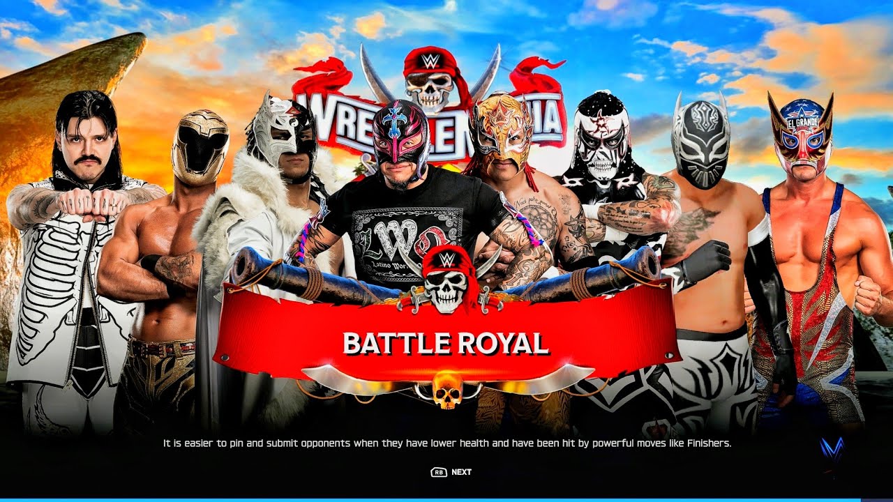 Rey Vs Dom-Domn Vs Fenix Vs Lee Vs Penta Vs Sin Cara Vs Axiom Vs EL Grande - Battle Royal Match 