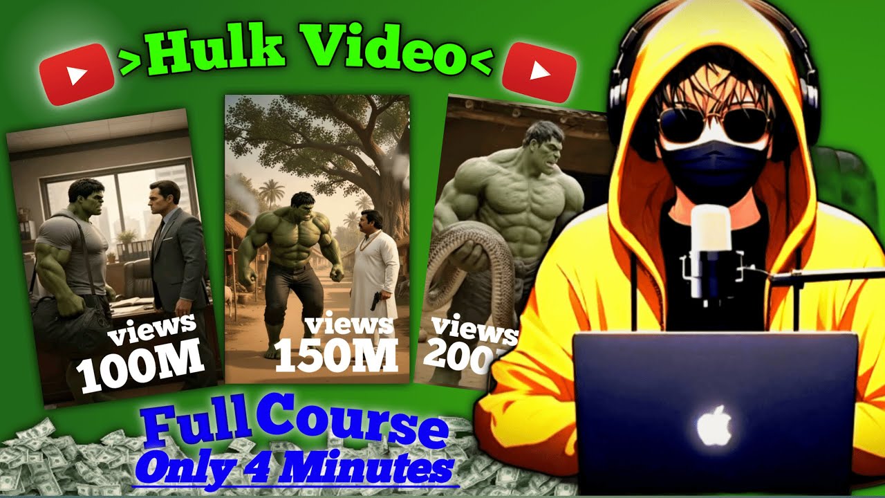 How to create ai hulk videos (Full Course in 4 Minutes)
