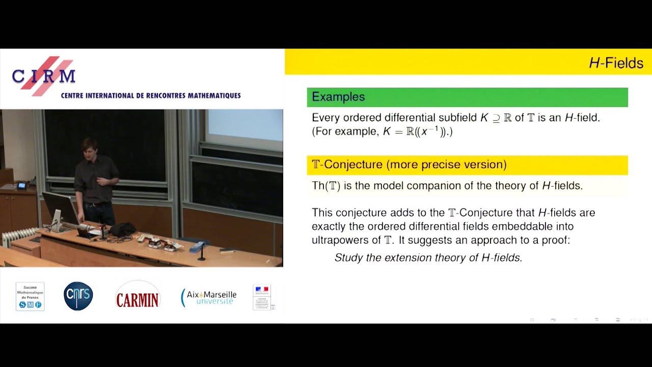 Matthias Aschenbrenner:  The algebra and model theory of transseries