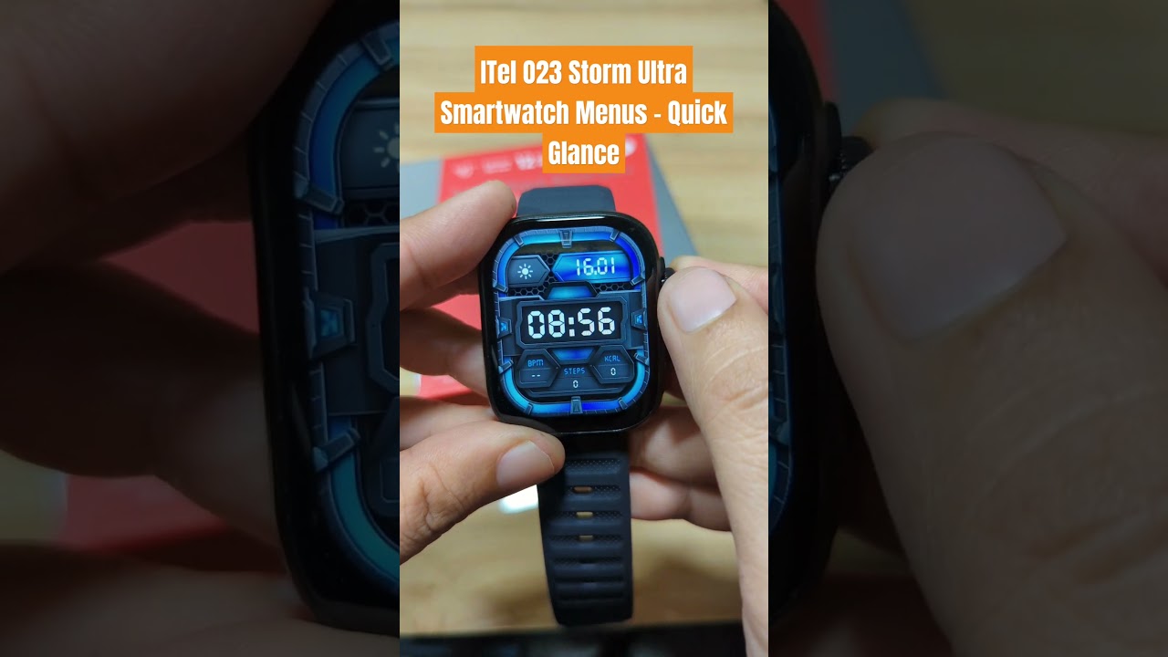 ITel O23 Storm Ultra Smartwatch Menus - Quick Glance #itel #smartwatch