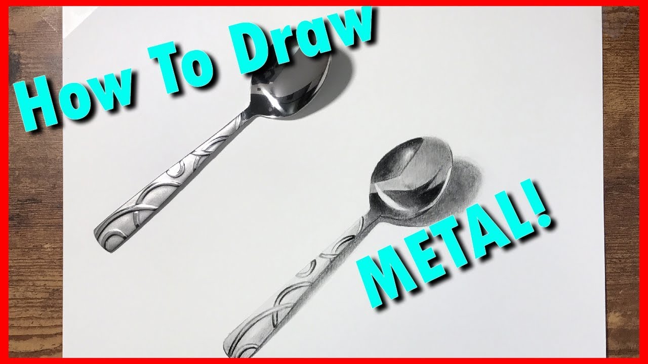 How To Draw METAL Objects