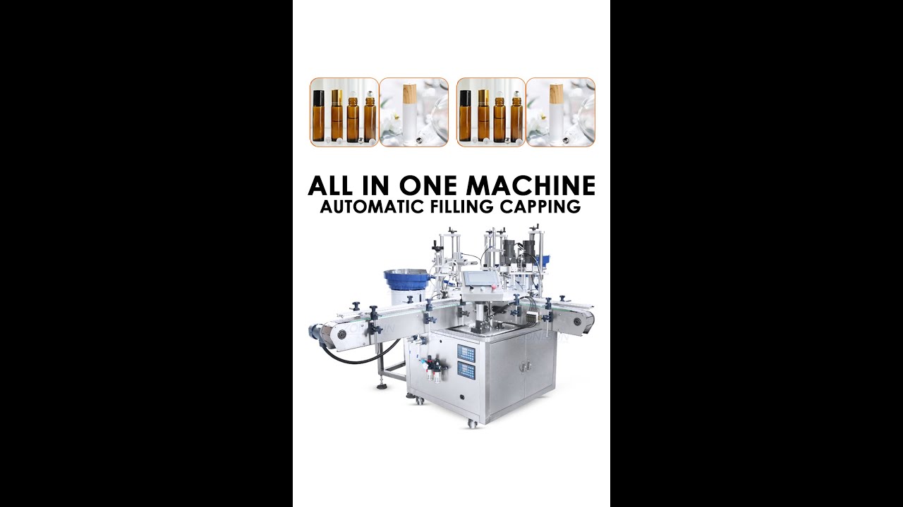 ZONESUN Roll-on Bottles Filling Capping Machine Deodorant Antiperspirant Essential oil ZS-AFC11