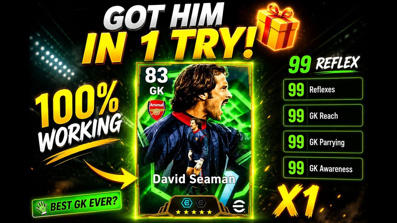 🧤 BEST David Seaman Training Build! | eFootball 2026 🔥 Ultimate GK Guide