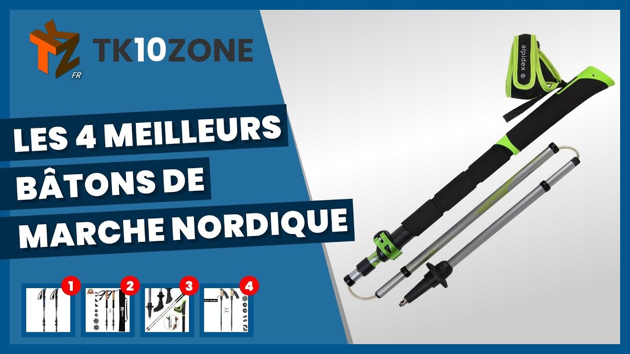 Les 4 meilleurs b&acirc;tons de marche nordique