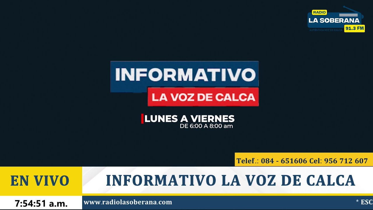 𝐈𝐍𝐅𝐎𝐑𝐌𝐀𝐓𝐈𝐕𝐎 𝐋𝐀 𝐕𝐎𝐙 𝐃𝐄 𝐂𝐀𝐋𝐂𝐀