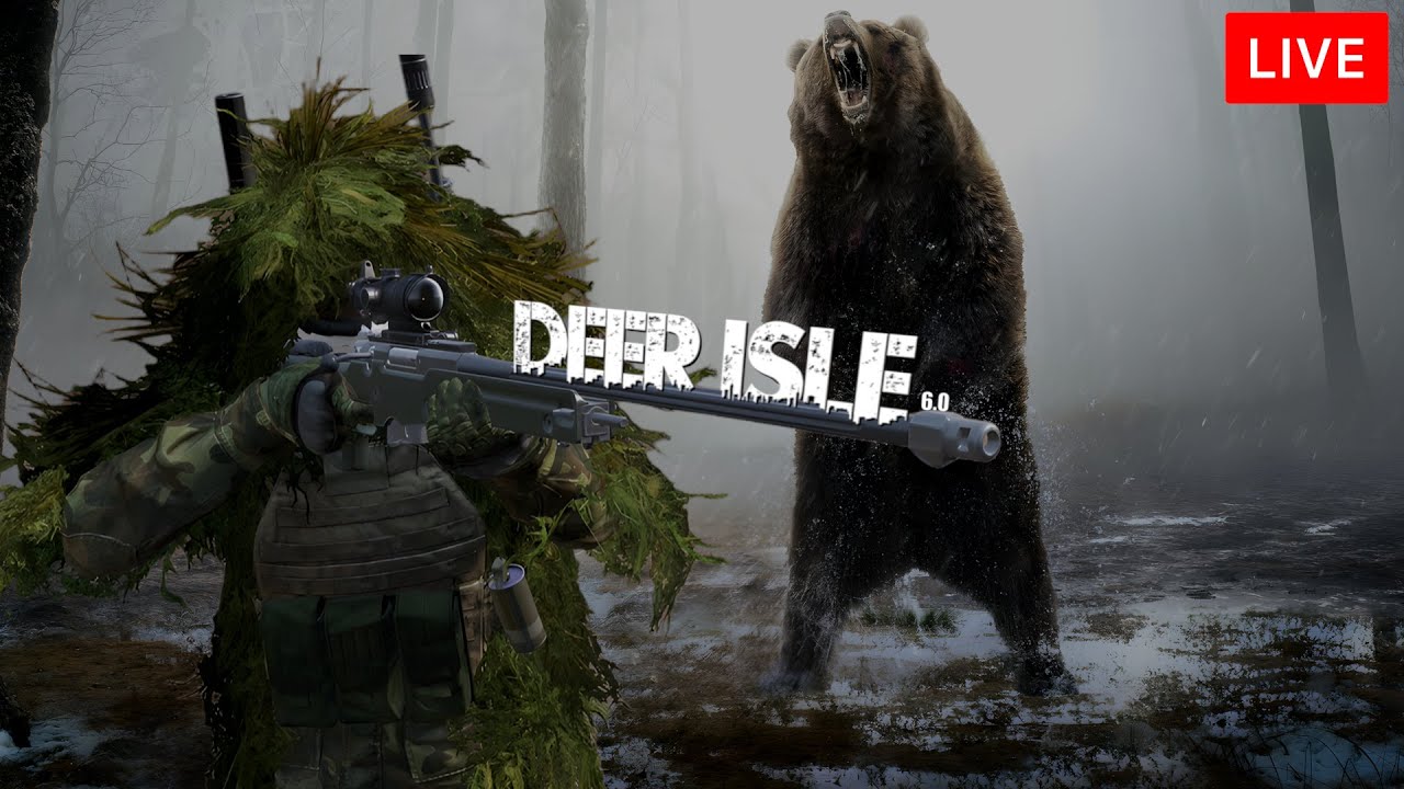🐻 MORE BEARS, MORE RISK 😳 | Ghillie Hunt & Heli Crashes | DayZ Deer Isle | 🔴LIVE [1440p]