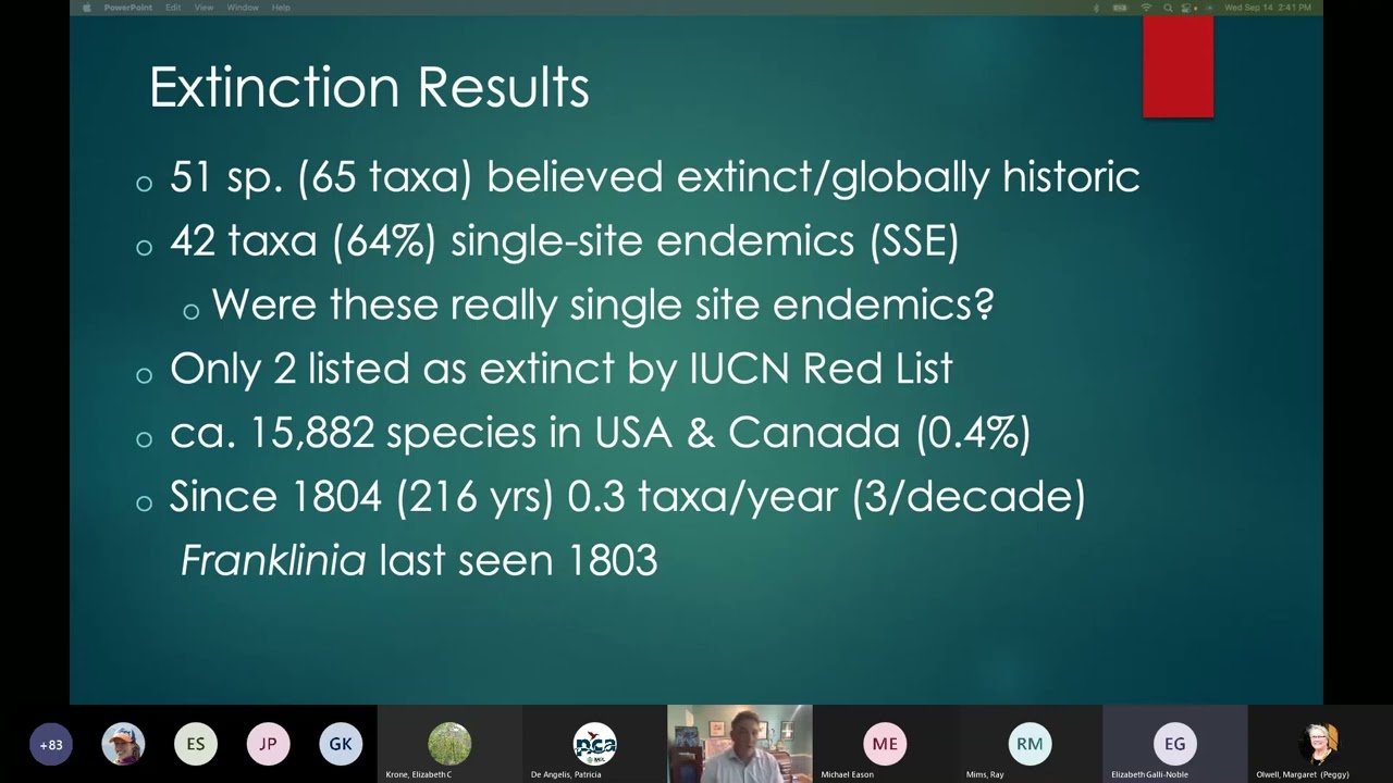 Identifying and Preventing Plant Extinction Events in the USA and Canada