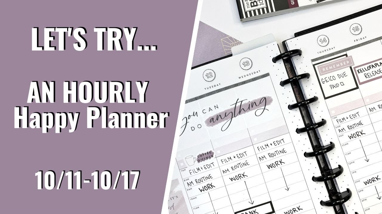 PLAN WITH | DECORATING & WRITING IN MY HOURLY LAYOUT