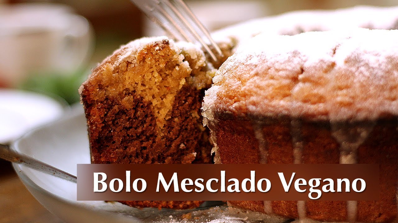 Receita de Bolo Mesclado Vegano