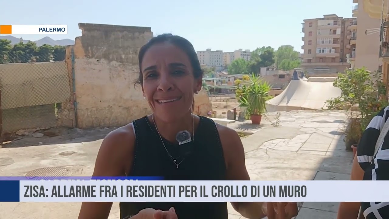 Palermo. Zisa: allarme fra i residenti per il crollo di un muro