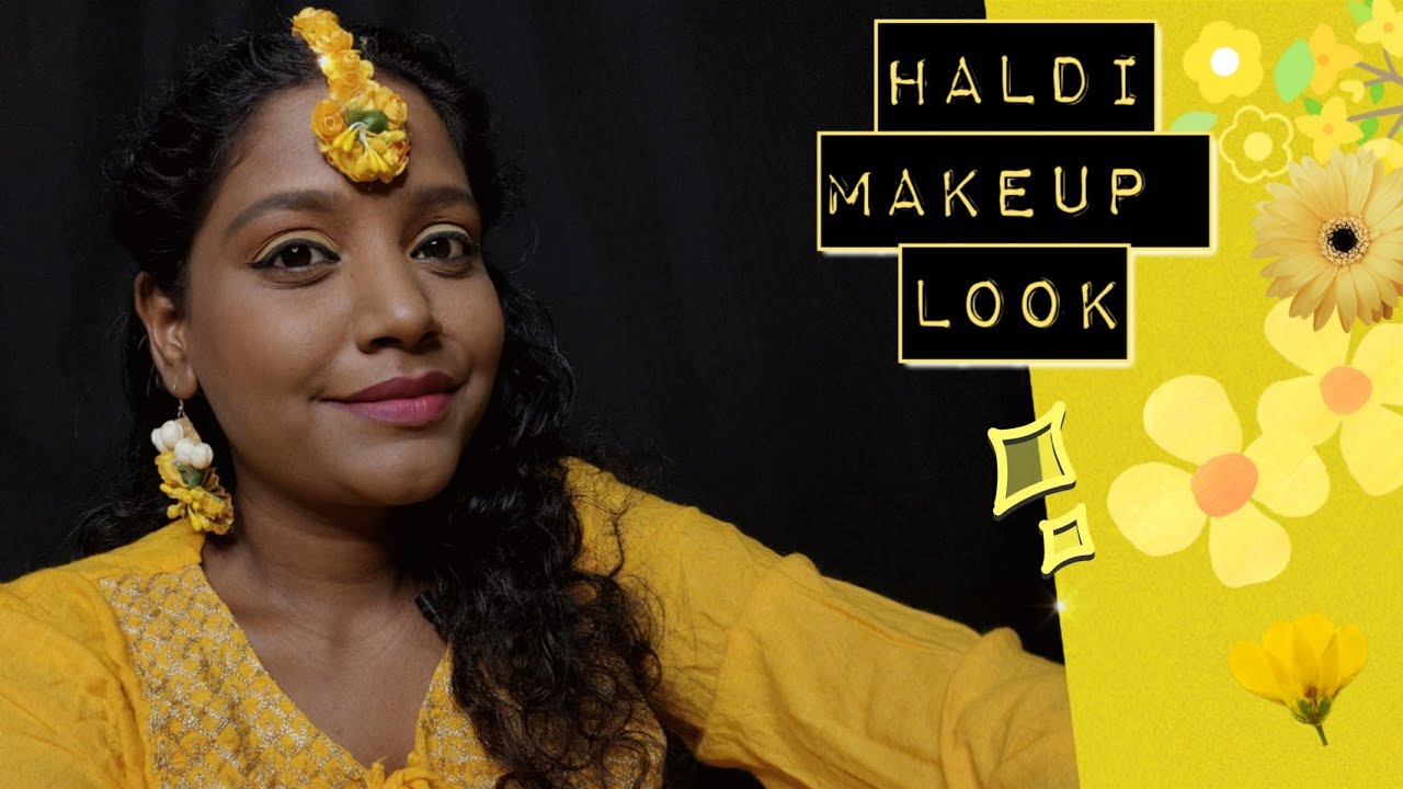 MorningFunction Nalangu Makeup🌻 |#HaldiMakeuplookforDuskyskin
