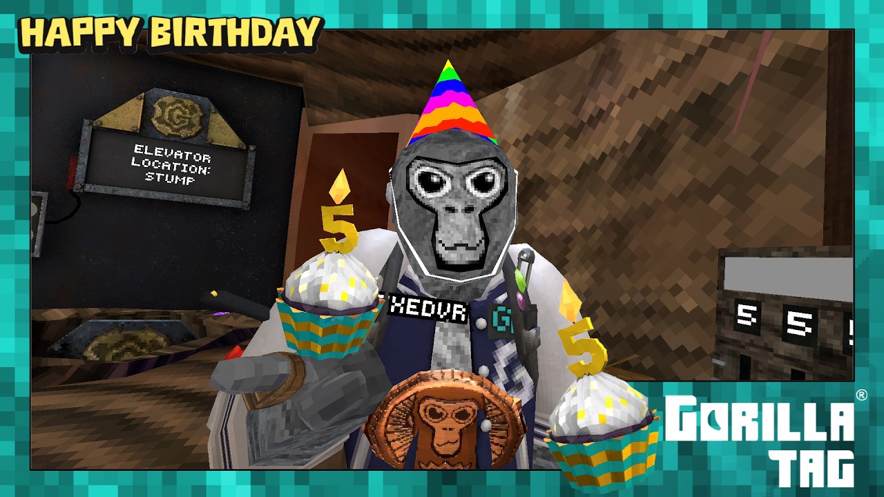 Gorilla Tag New Lemming Birthday Live Event