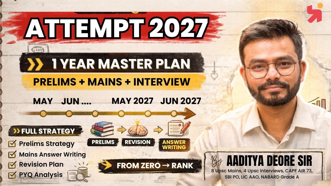 UPSC 2027 Strategy | Complete 1 Year Plan + MPSC Descriptive Roadmap | Best Preparation Approach