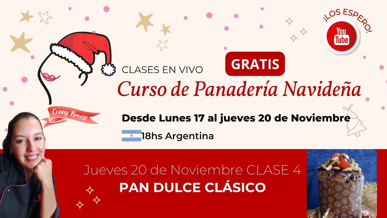 PAN DULCE CL&Aacute;SICO Curso de Panader&iacute;a Navide&ntilde;a Clase 4