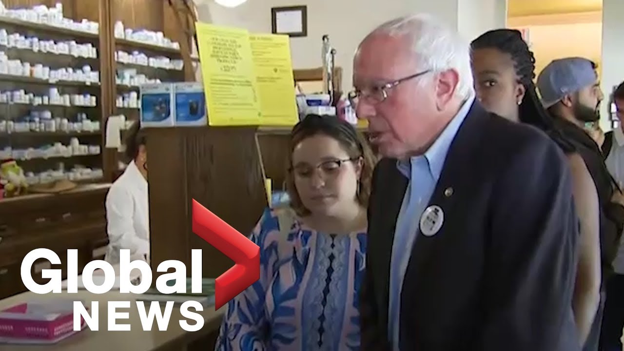 Bernie Sanders joins group of Americans with diabetes to purchase cheaper insulin in Windsor, Ont.
