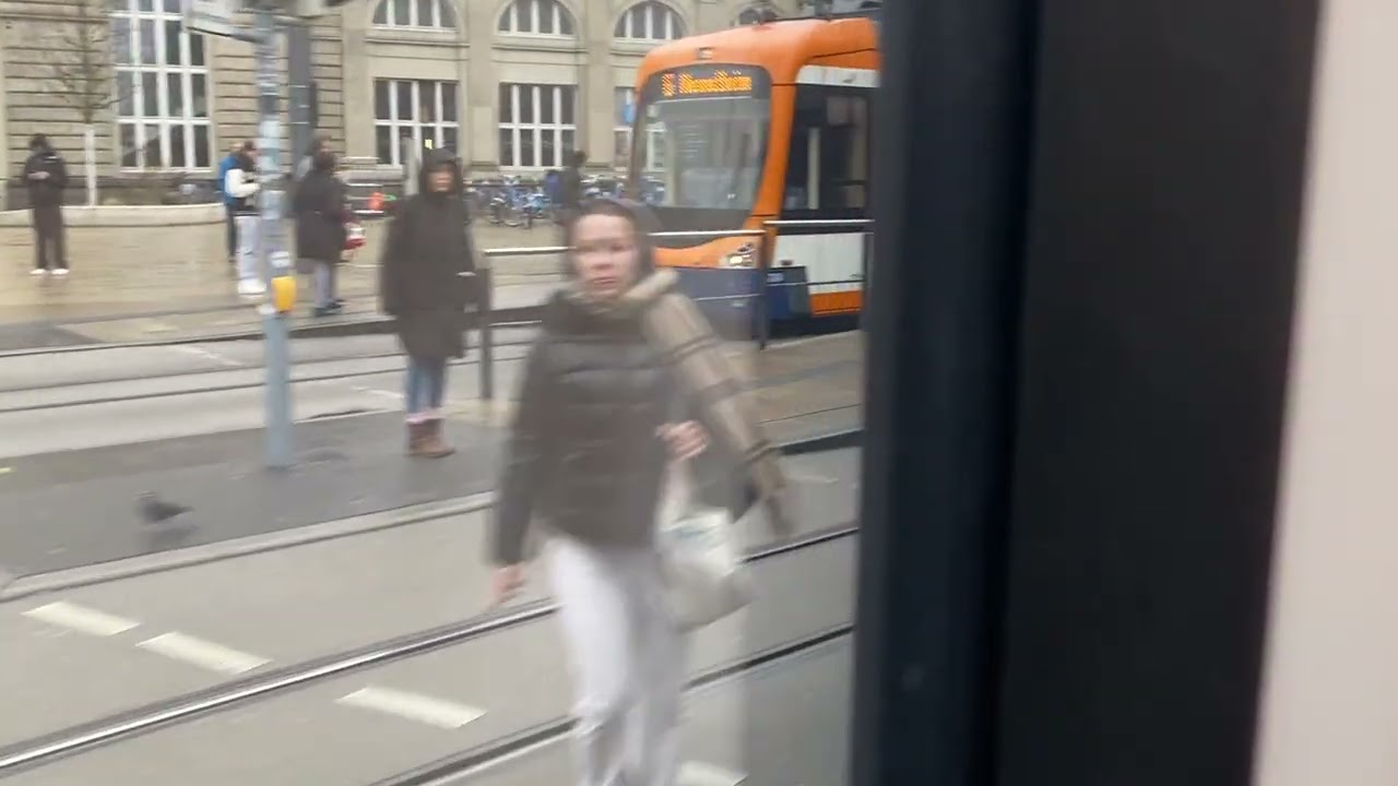 Straßenbahn Mannheim RNT2020 1523/1524 Linie 4 Mitfahrt 