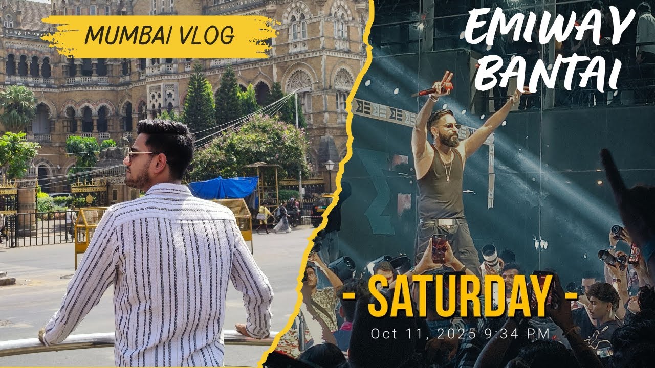 MUMBAI VLOG | Emiway Bantai Mumbai Concert | #emiway #emiwaybantai #concert