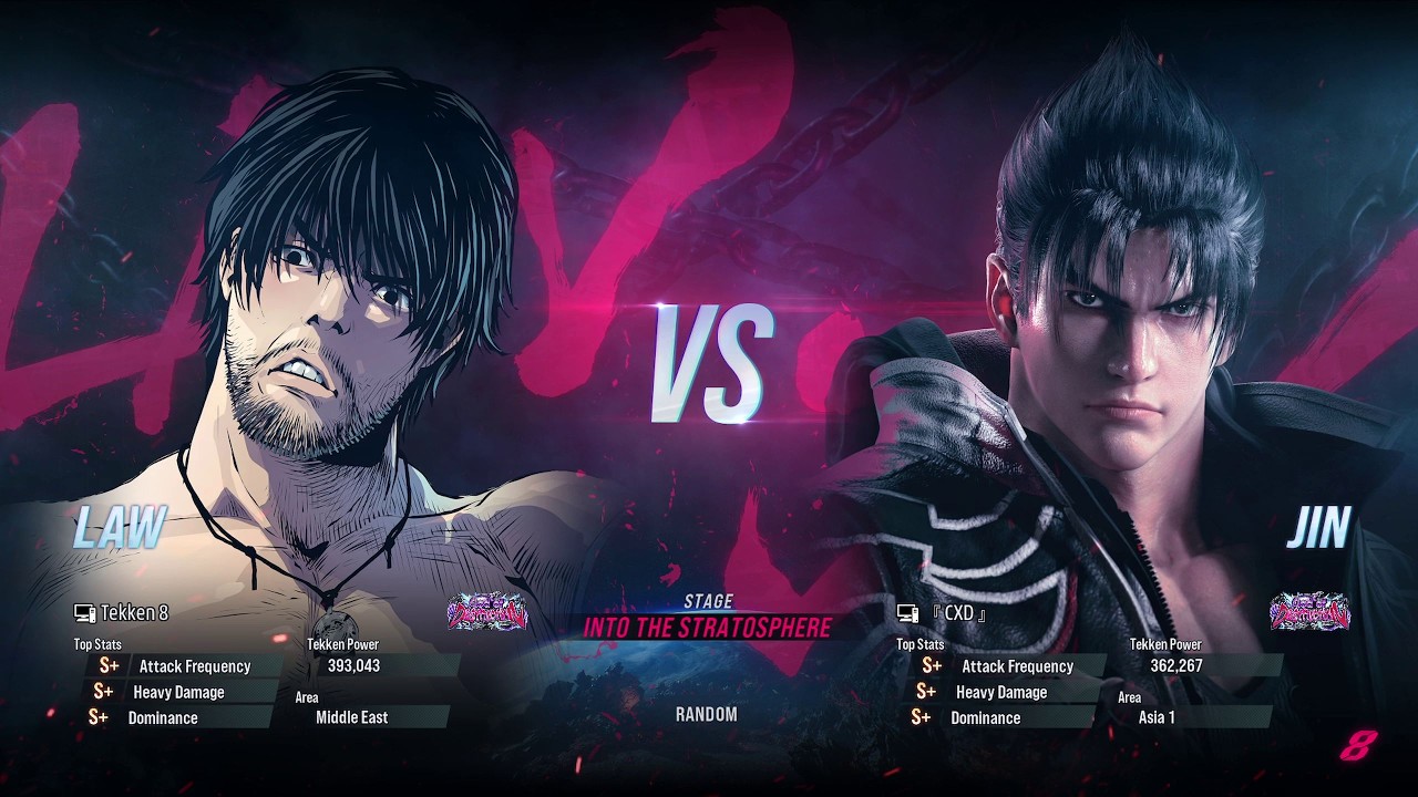 BSK (Law) VS CXD (Jin) Tekken 8 Ranked