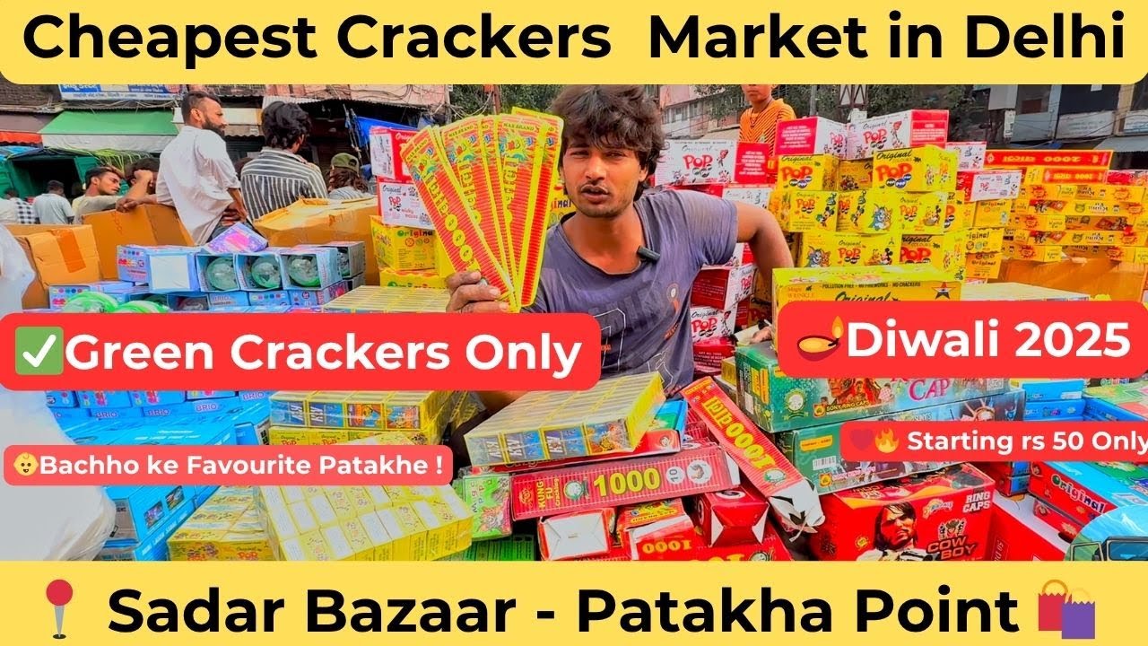 ✨ Diwali 2025 Special | #thebeardtraveller #SadarBazaar #GreenCrackers