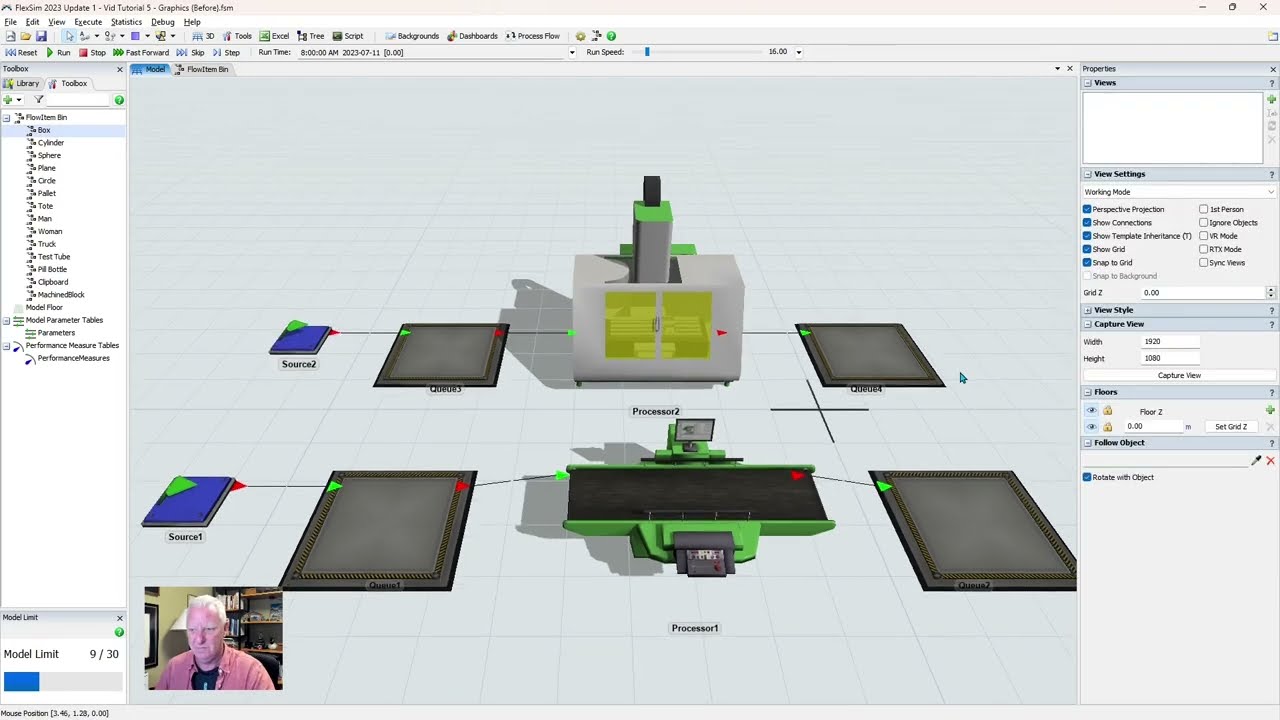 Flexsim Tutorial - Customizing Graphics