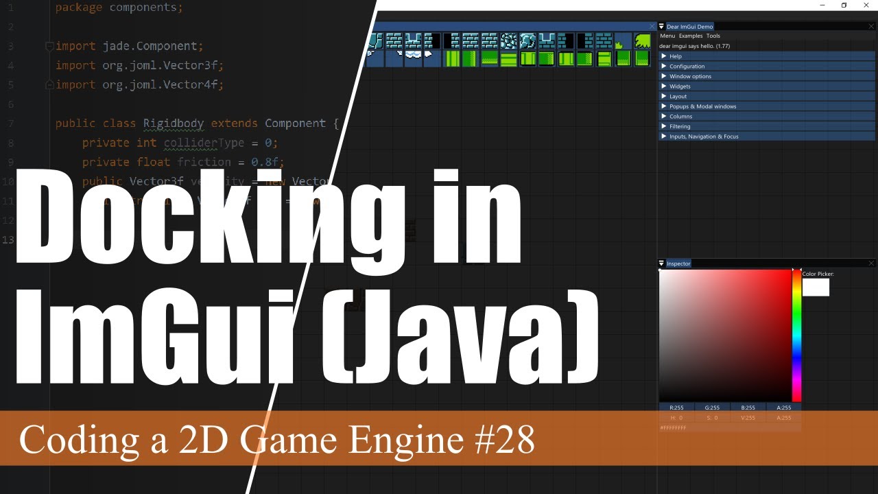 ImGui Docking in Java LWJGL | Coding a 2D Game Engine in Java #28