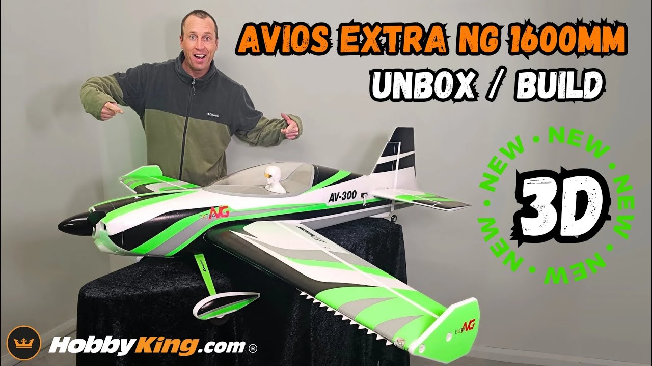 Brand new Avios Extra NG 1600mm, Unboxing & build, HobbyKing RC Plane